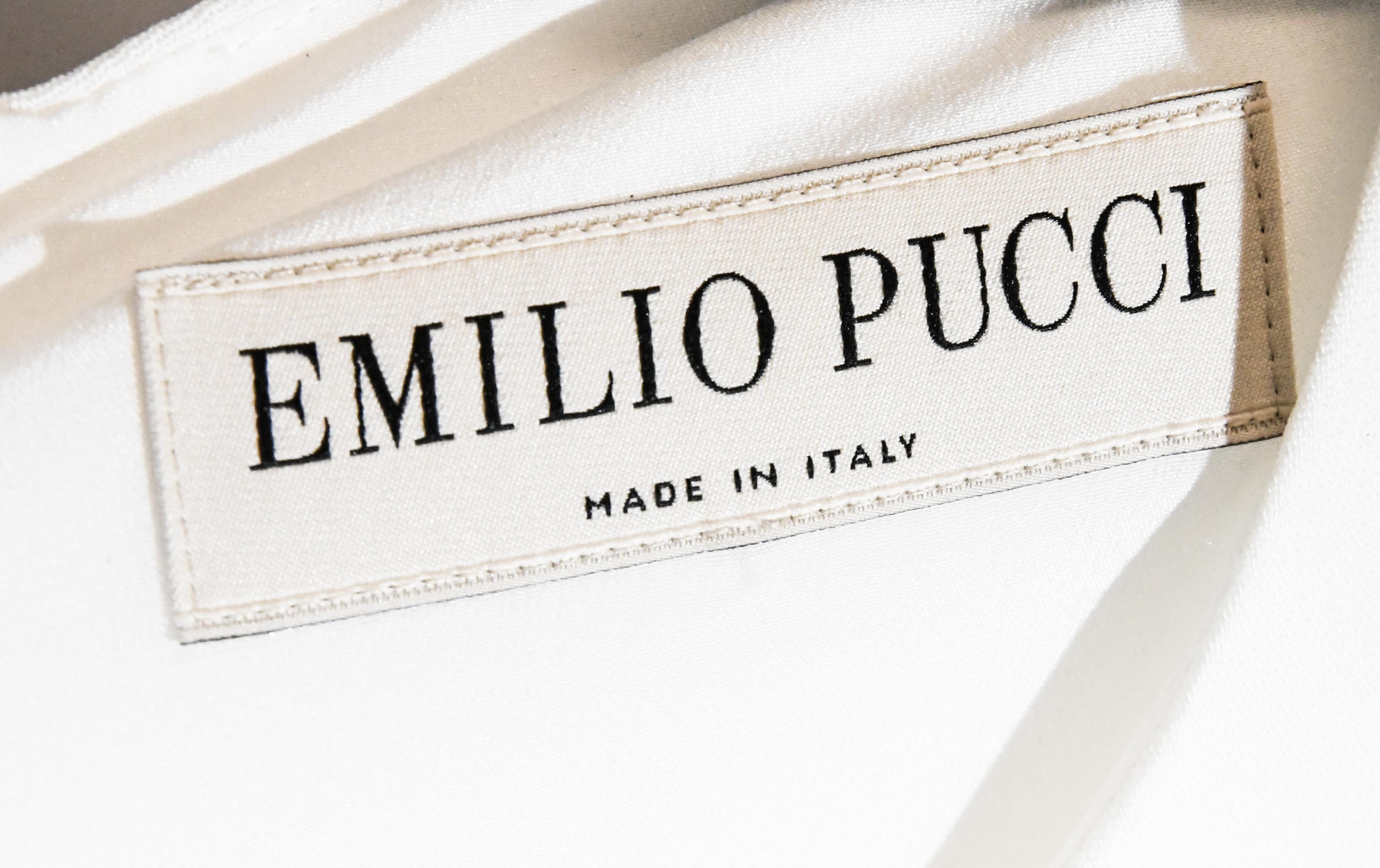 Women's Emilio Pucci White Multi Sequined Dress 