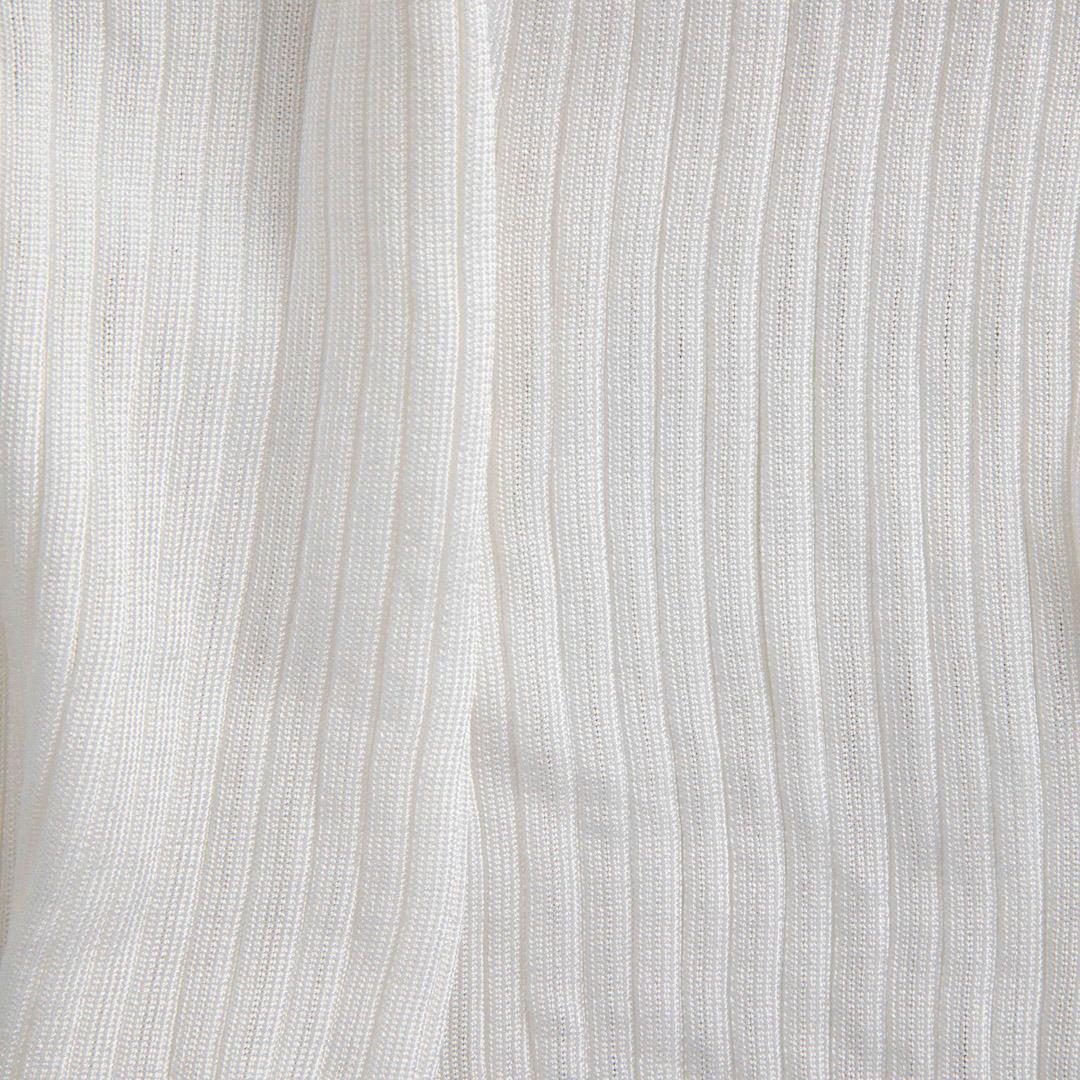 Women's Emilio Pucci White Ribbed Knit Tank Top Size S