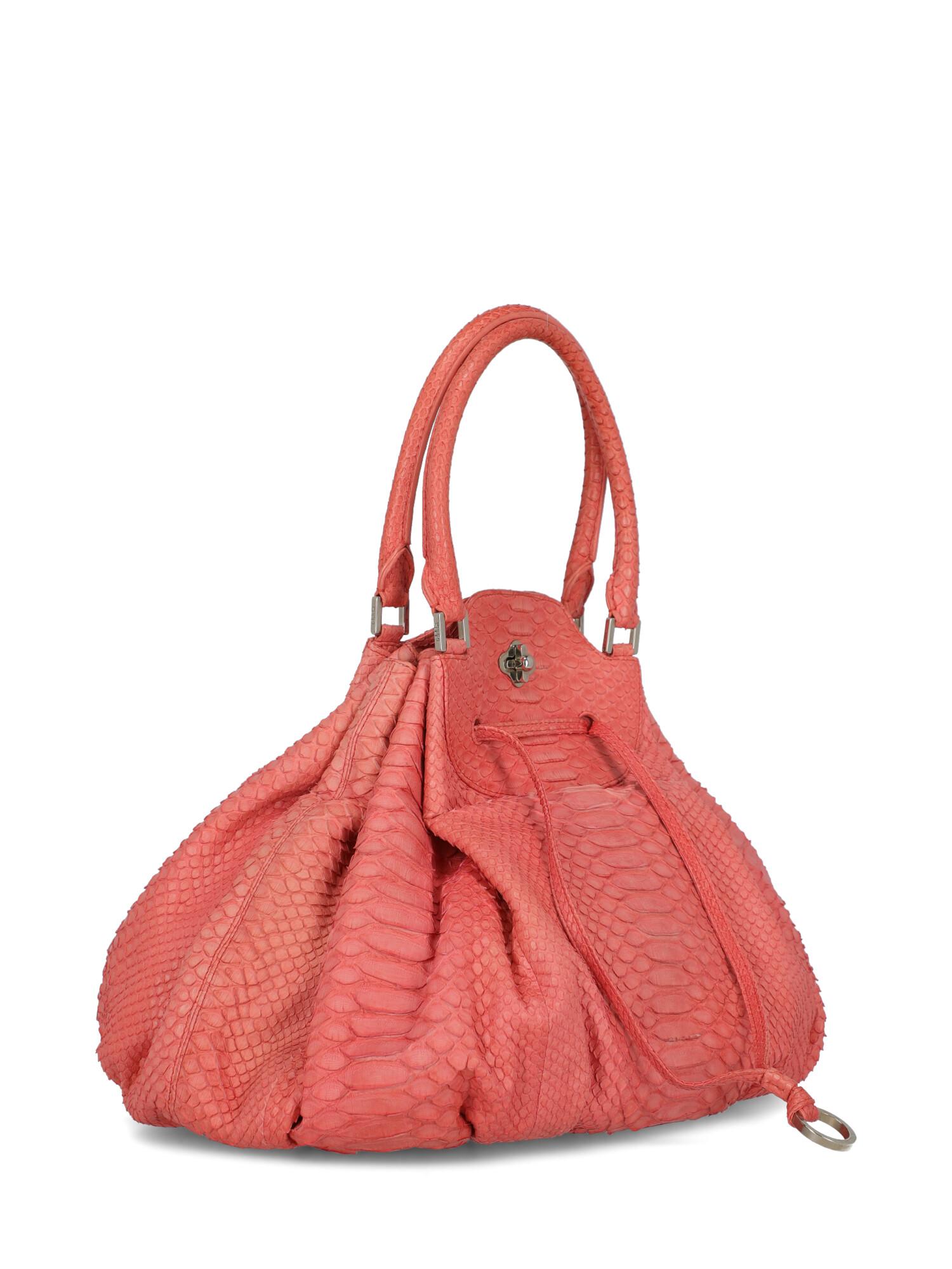 Orange Emilio Pucci Woman Shoulder bag  Pink Leather