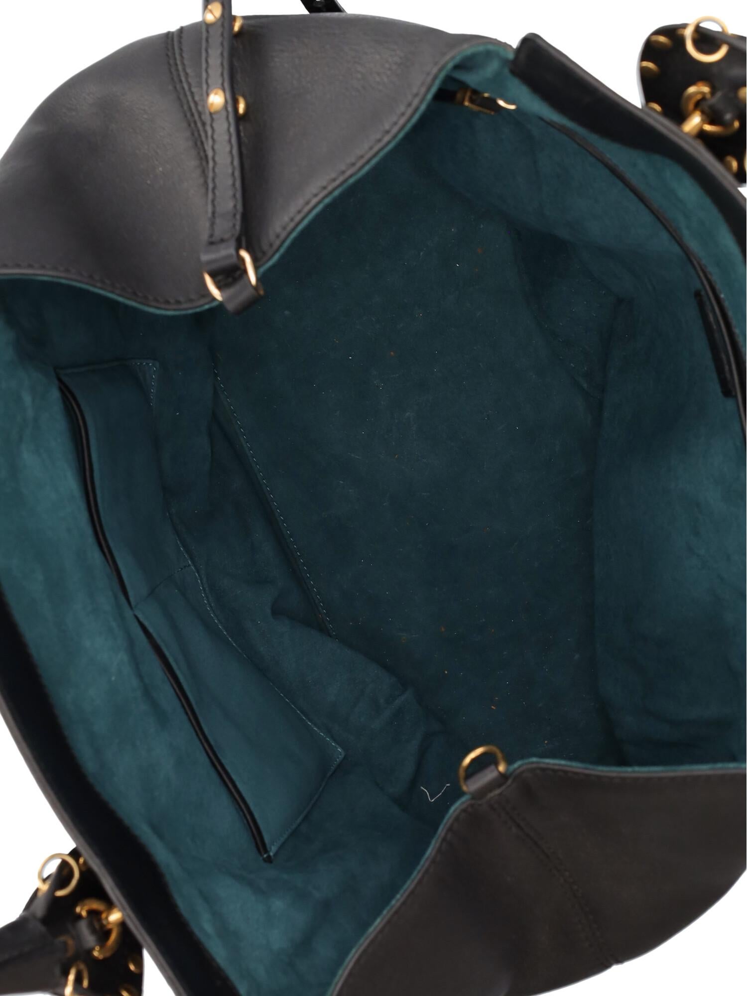 Emilio Pucci Women Handbags Black Leather  For Sale 2