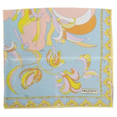 Emilio Pucci Women's Abstract Floral Pattern Silk Scarf