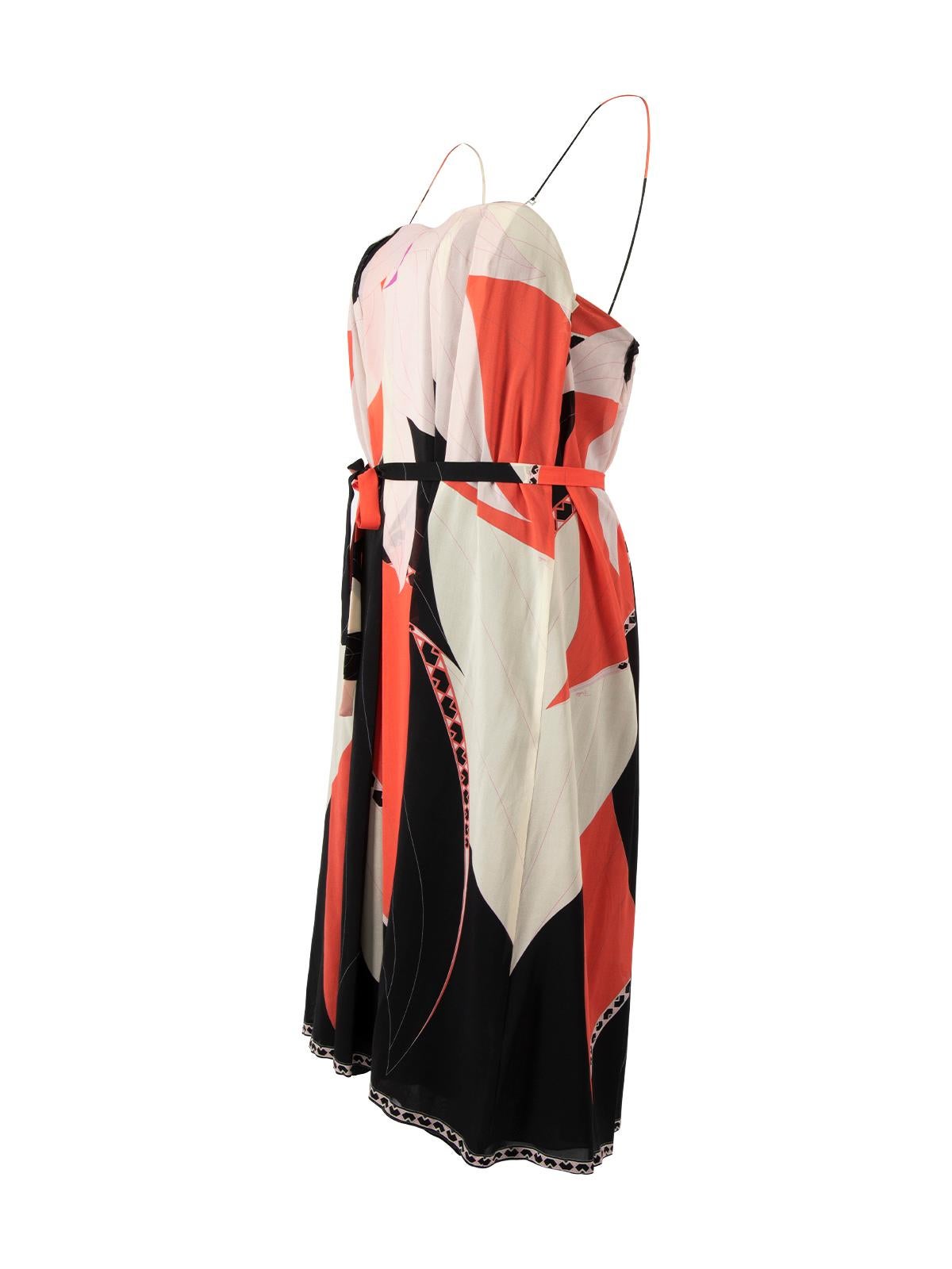 Emilio Pucci Women's Abstract Multicolour Silk Dress 1