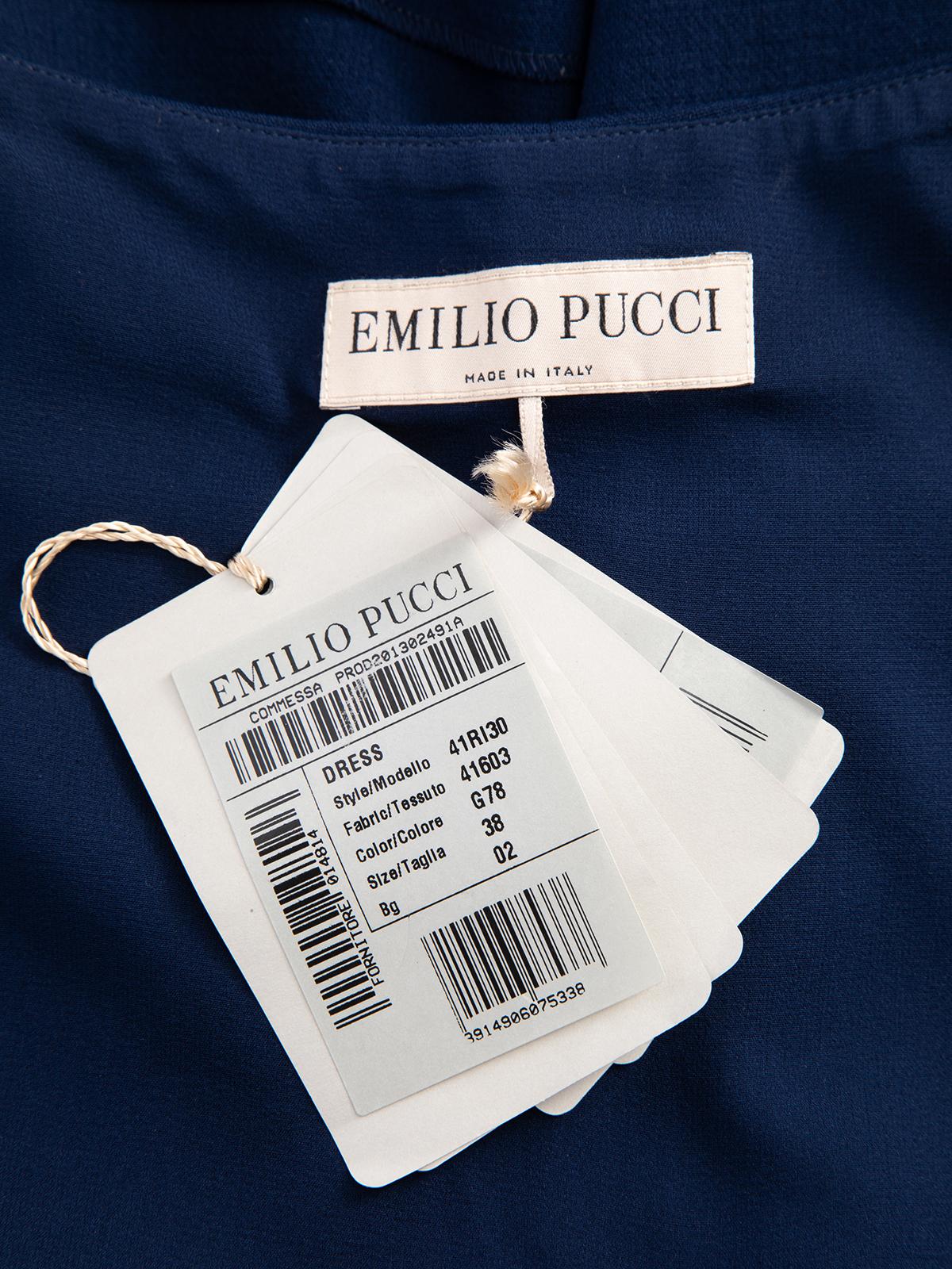 Emilio Pucci Women's V Neck Knee Length Dress 3