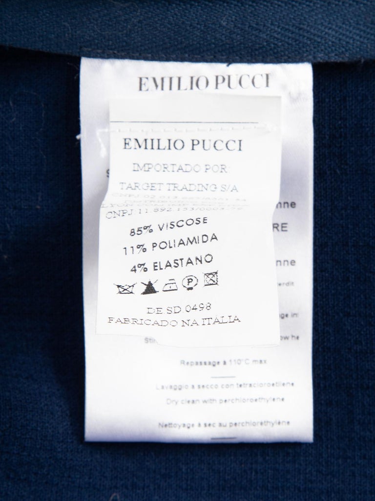 Emilio Pucci Women's V Neck Knee Length Dress For Sale 4