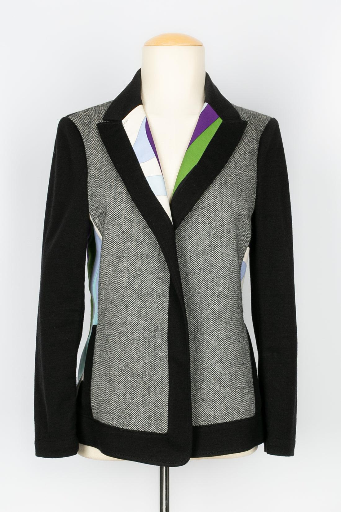Emilio Pucci Traje de Lana y Estampado Geométrico Multicolor en venta 6