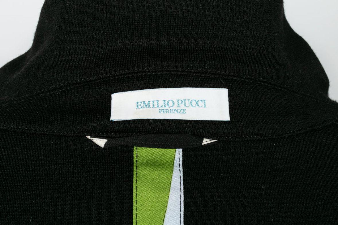 Emilio Pucci Anzug aus Wolle und mehrfarbigem, geometrischem Druck im Angebot 12