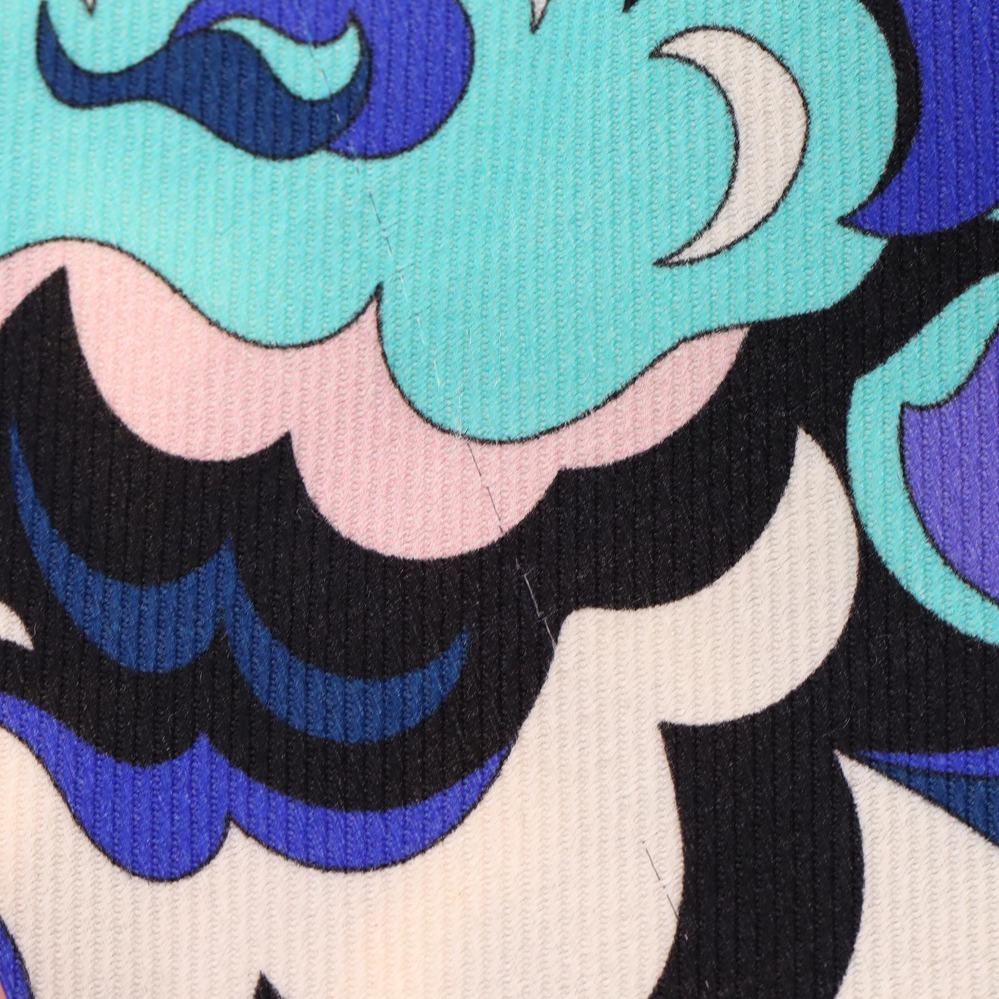 Emilio Pucci - Vestito floreale in lana e misto seta in vendita 6