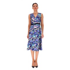 Emilio Pucci Wool & Silk Blend Floral Dress