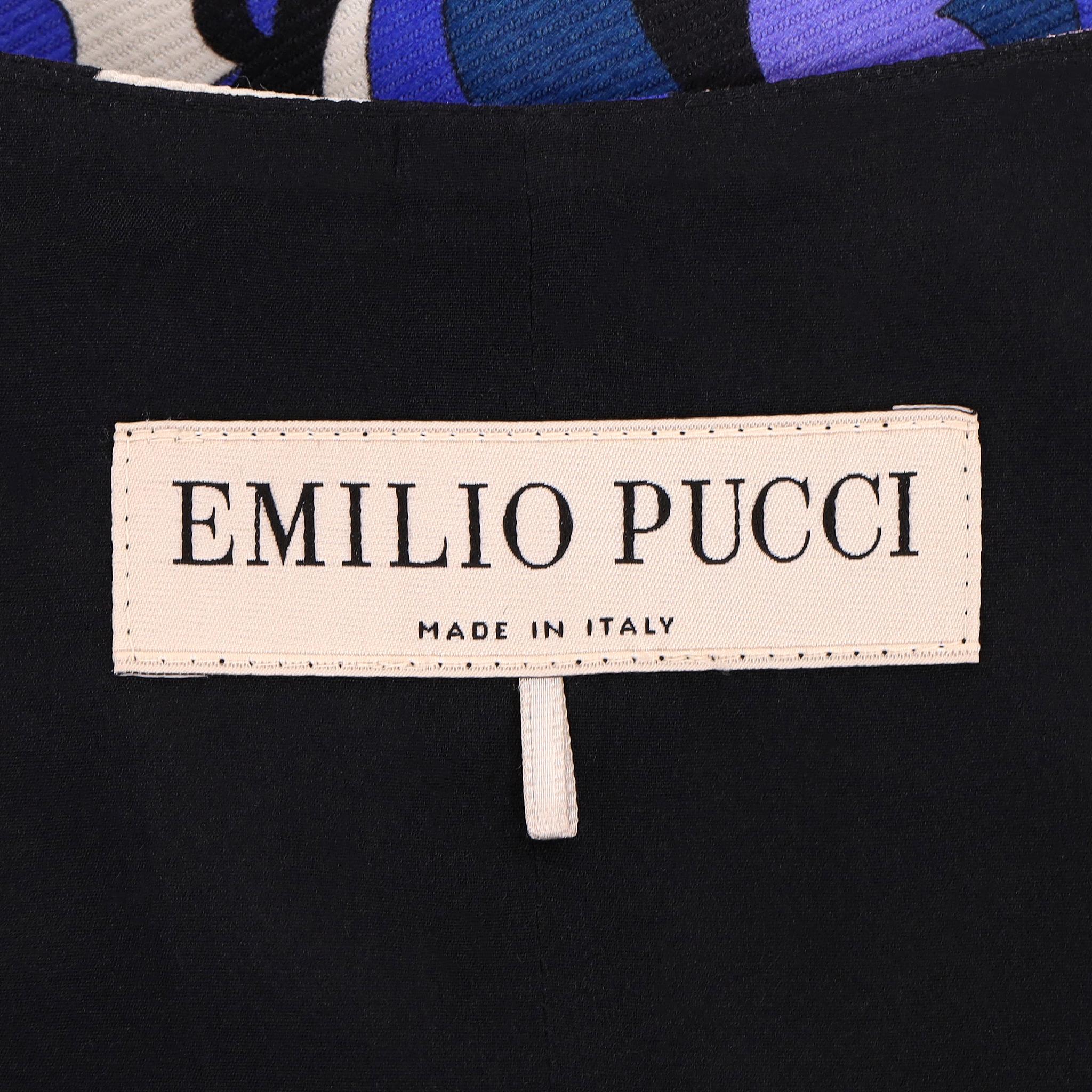 Donna Emilio Pucci - Vestito floreale in lana e misto seta in vendita