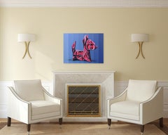 Honor and Gucci - Original Playful Origami Painting on Canvas