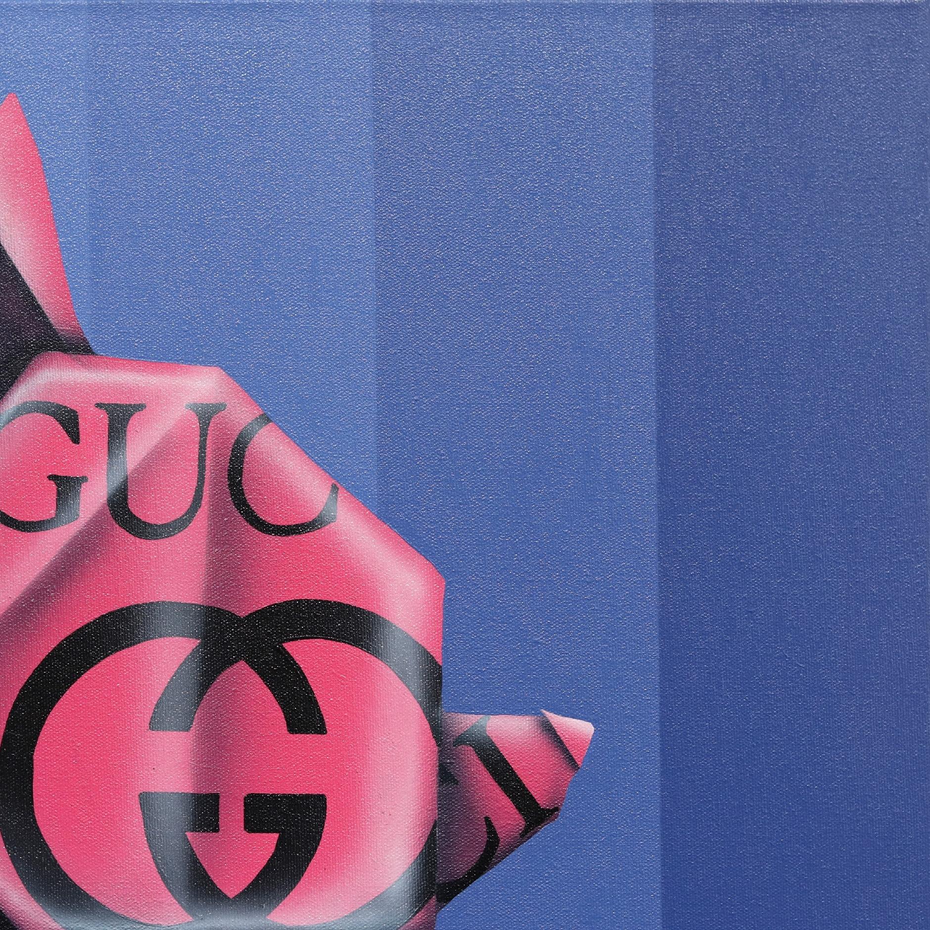 Emilio Ramas fesselnde, von der Pop Art inspirierte Gemälde mit Origami-Tierfiguren sind ein unverwechselbarer und origineller Beitrag zur zeitgenössischen Kunst. Mit einem lebendigen Zusammenspiel aus kräftigen Farben, Logos und Anspielungen auf
