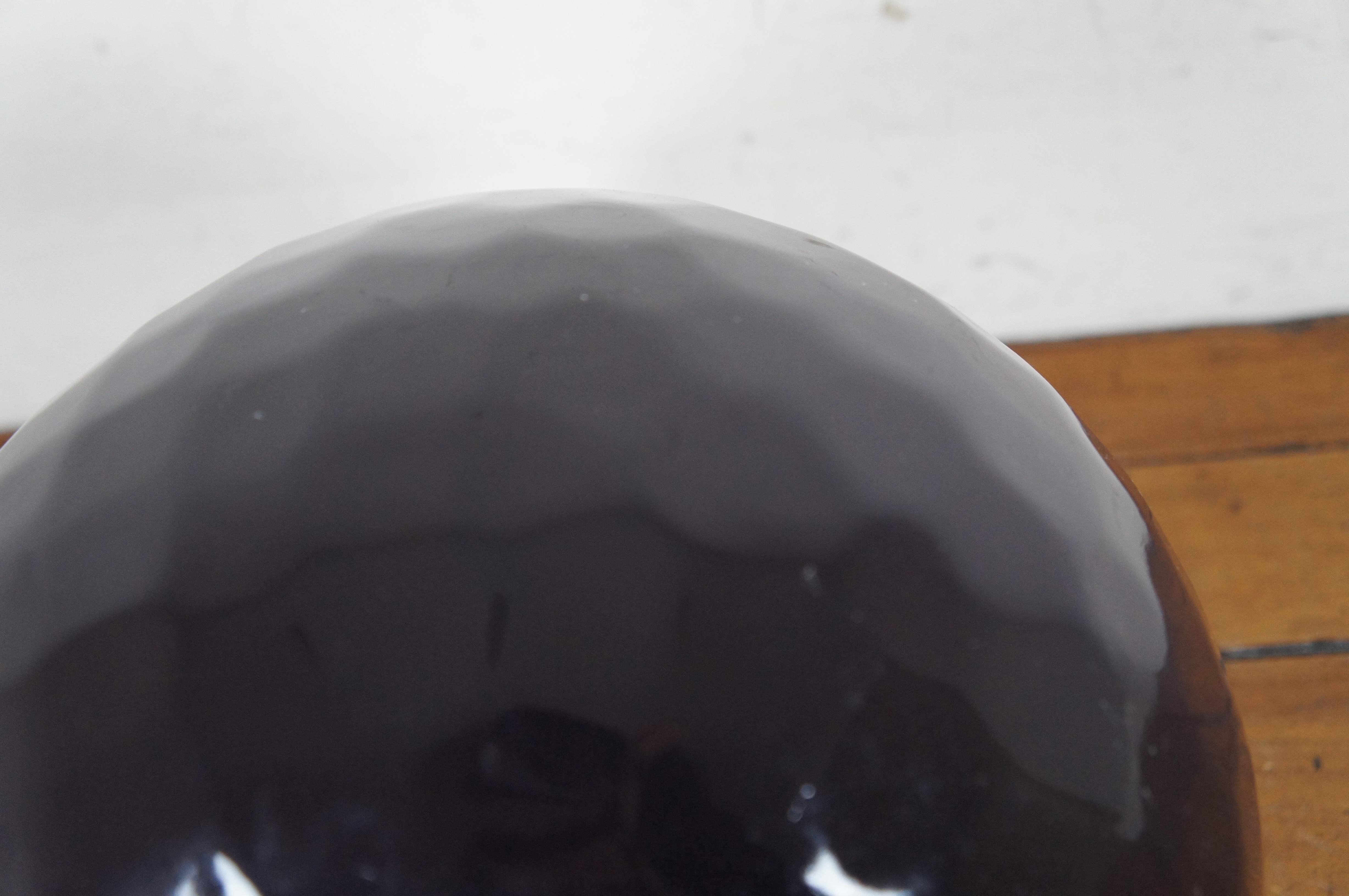 Emilio Robba Sculptor of Flowers Purple Boutique Vase Urn Sculpture 12