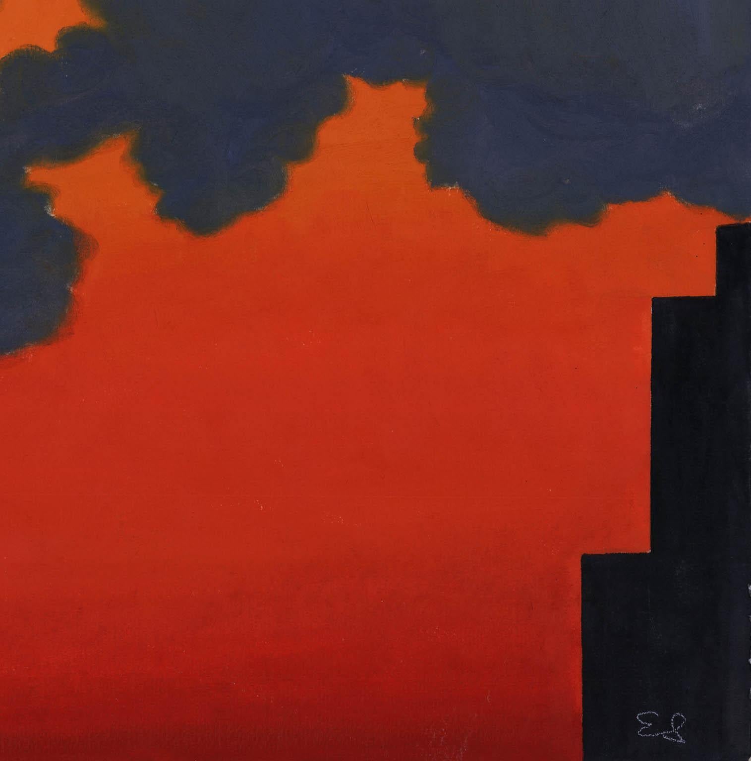 New York Skies. - Painting by Emilio Sanchez