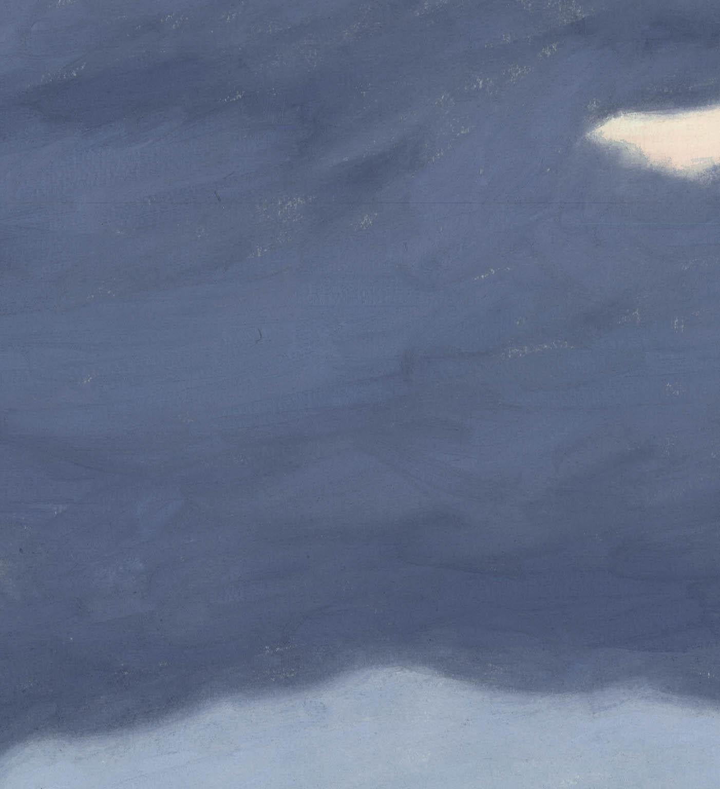 Sunset à New York avec nuage bleu-gris. en vente 1