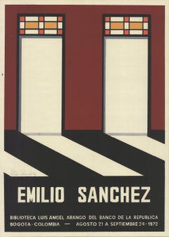 Vintage 1972 After Emilio Sanchez 'Doorways' Serigraph