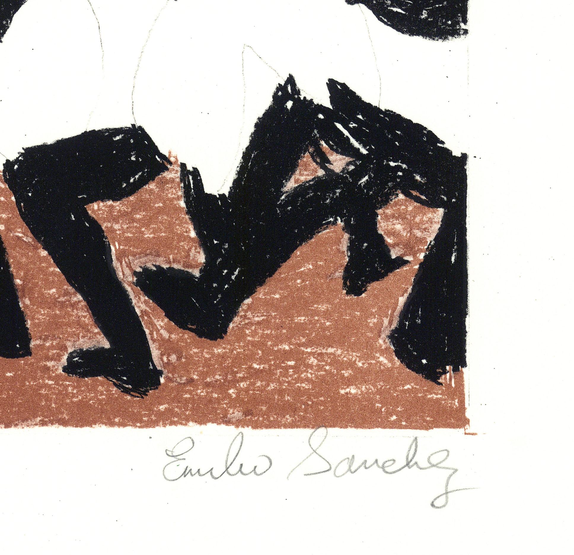 Emilio Sanchez (1921-1999) schuf diese Farblithografie mit dem Titel 