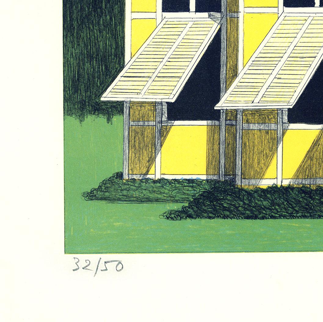 Emilio Sanchez (1921-1999) schuf diese Farblithografie mit dem Titel 
