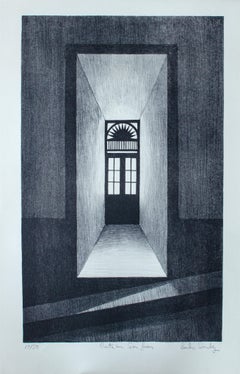 Emilio Sanchez "Puerta en San Juan" Lithograph