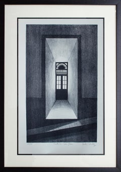 Emilio Sanchez "Puerta en San Juan" Litografía