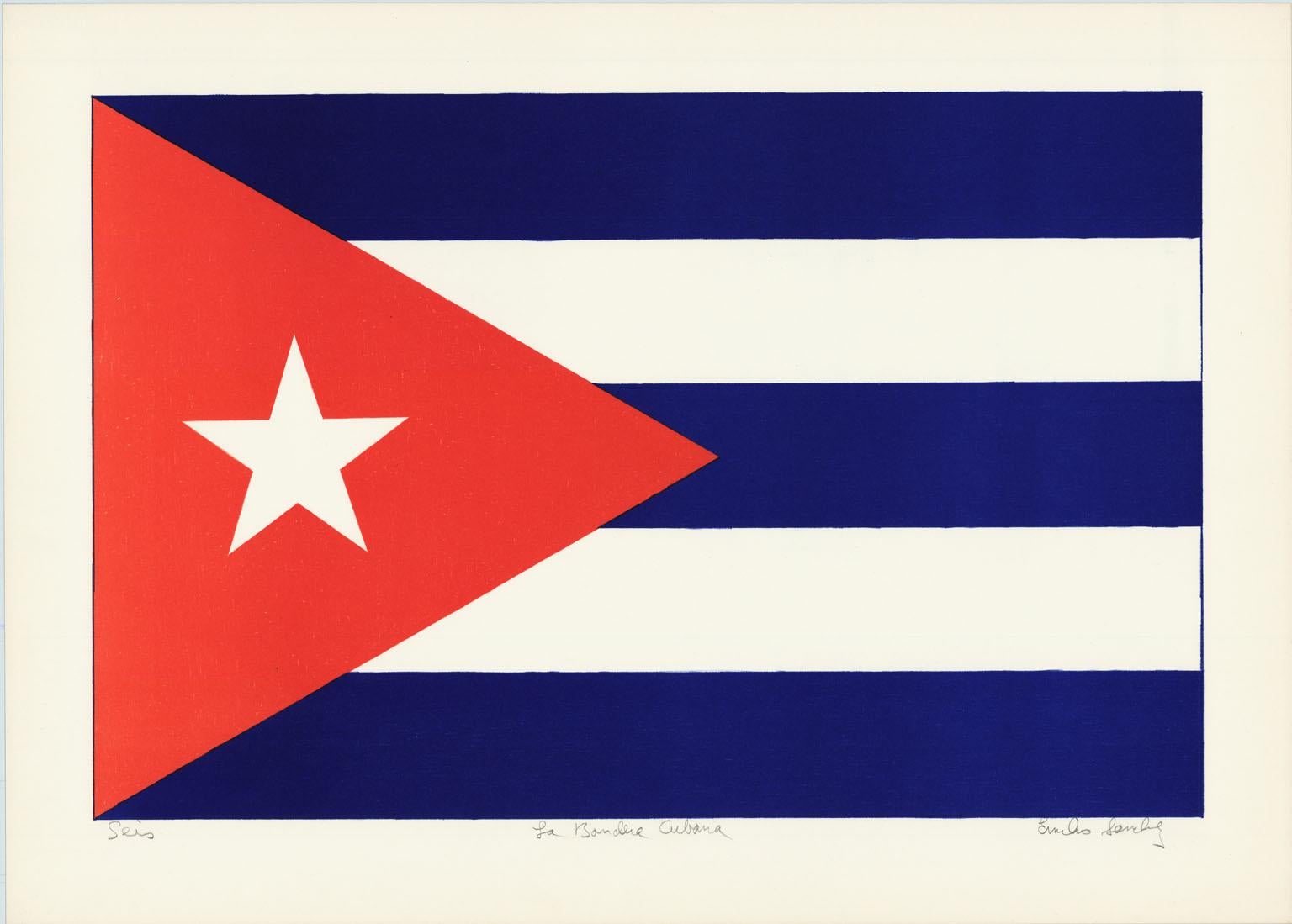 La Bandera Cubana - Print by Emilio Sanchez