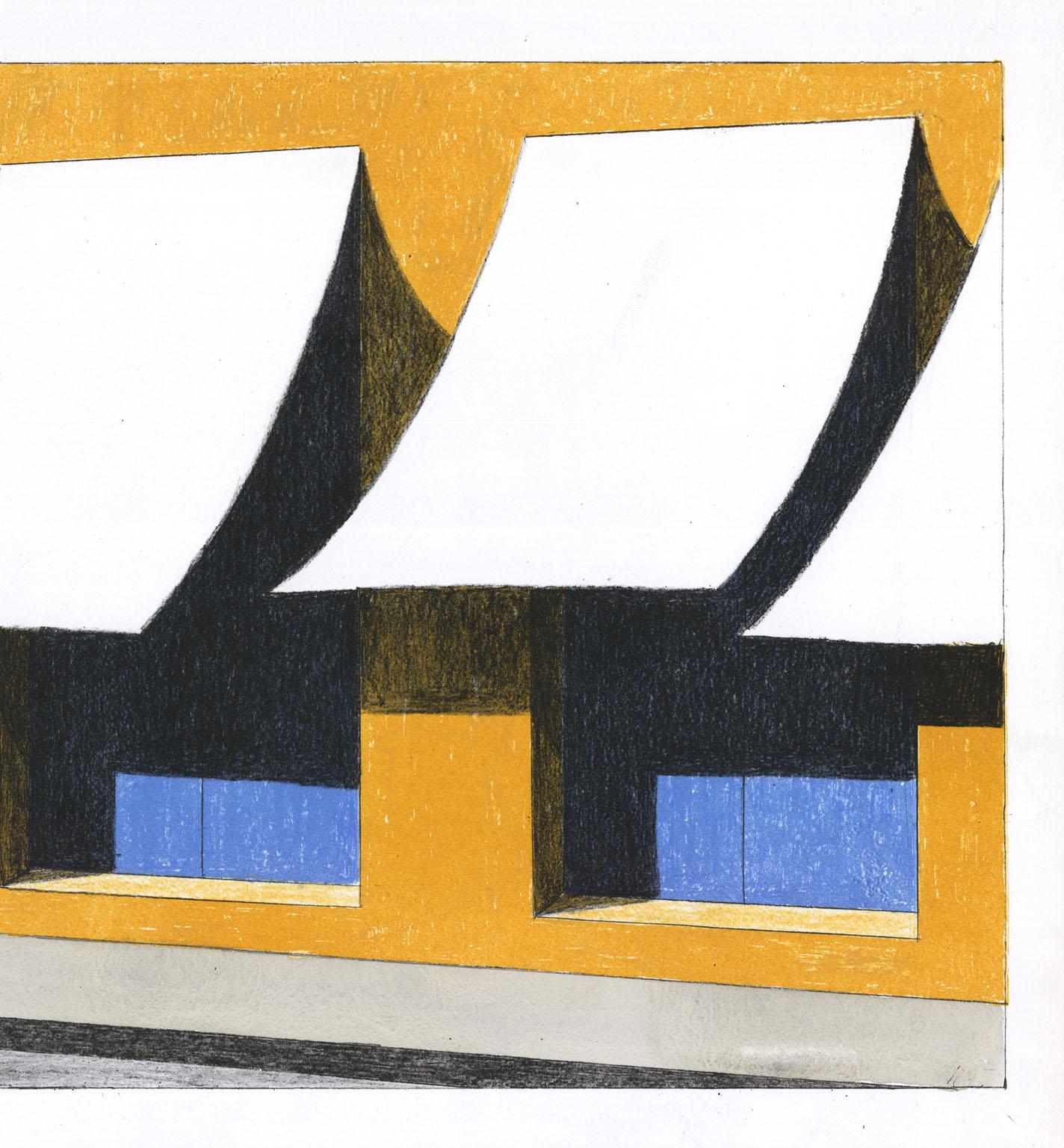 Sol de Mediodia - Abstract Print Beige di Emilio Sanchez