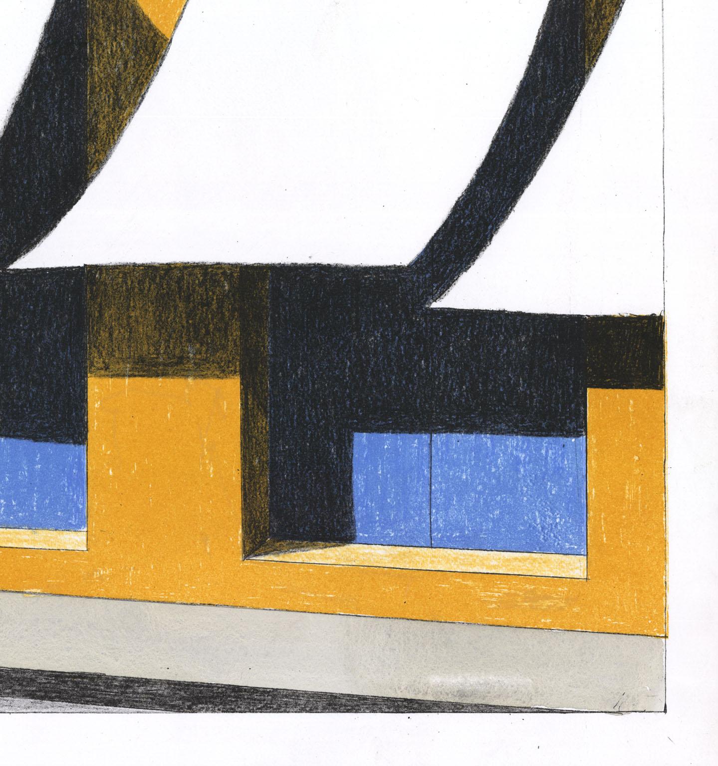 Emilio Sanchez (1921-1999) ha creato questa litografia a colori intitolata 