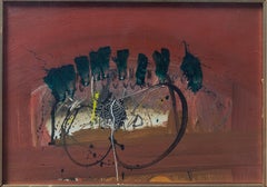 Emilio Scanavino Pintura abstracta de los años 60 firmada, autentificada y archivada