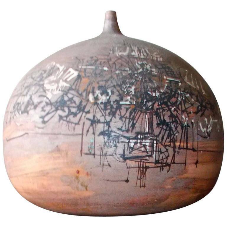 Emilio Scanavino,  Painted Ceramic, Italy For Sale