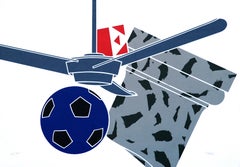 Blade and Ball - Original Screen Print by E. Tadini - 1970 ca