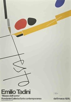 Museum of Man - Lithograph by Emilio Tadini - 1976