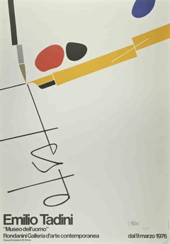 Museum des Mannes – Siebdruck und Lithographie von Emilio Tadini – 1976