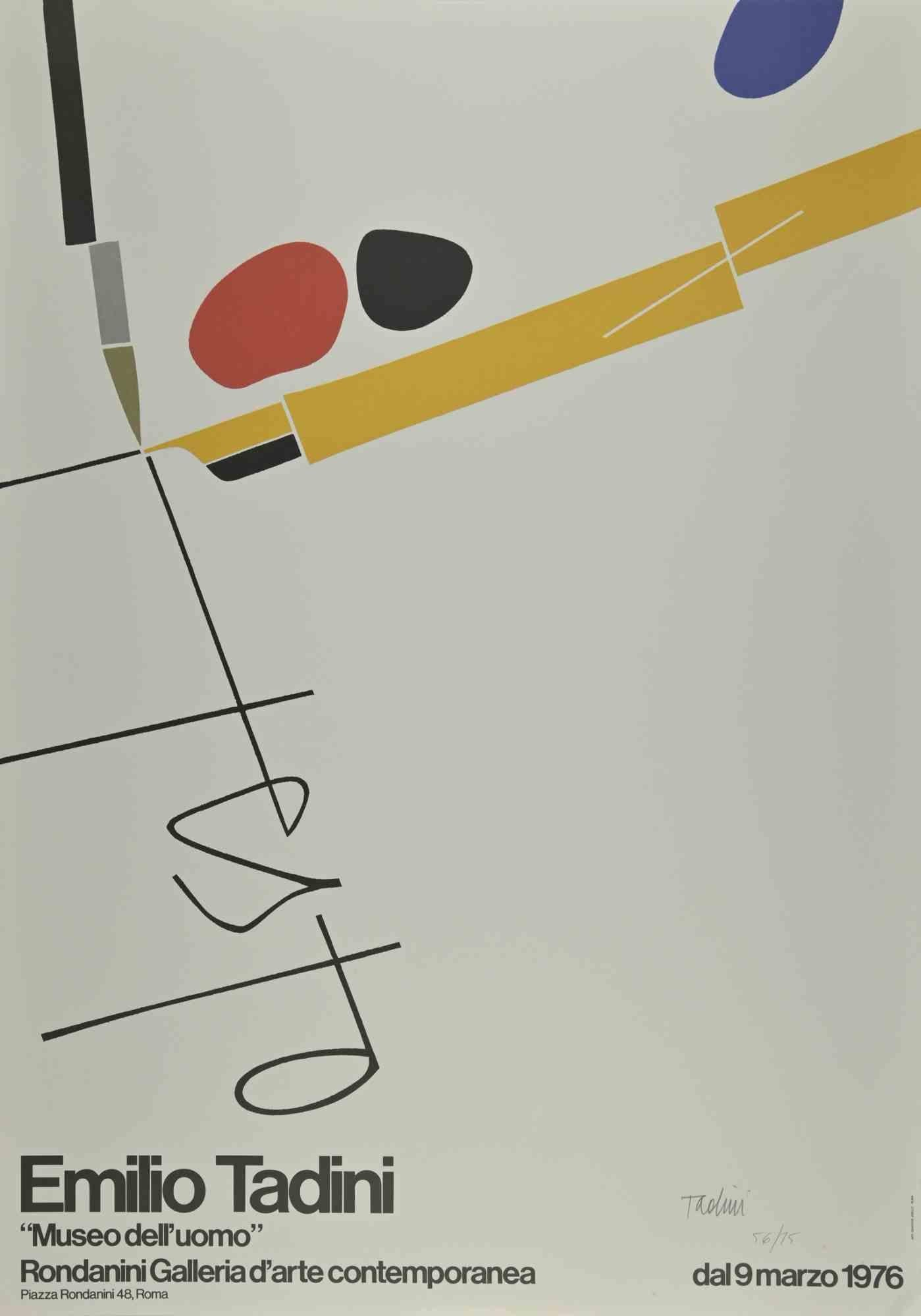 Museum of Man ist ein Druck auf Papier aus dem Jahr 1976 von Emilio Tadini.

Siebdruck und Lithographie. 

Handsigniert. Nummeriert, Auflage: 75 Stück. 

Das Kunstwerk wurde anlässlich der Ausstellung des Künstlers in der Galerie Rondanini