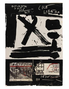Cile Libero - Lithograph by Emilio Vedova - 1973