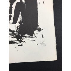 Emilio Vedova - Omaggio a Joan Prats - Hand-Signed Lithography, 1972