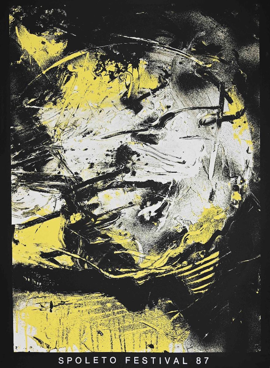Festival di Spoleto 1987 è una litografia originale su carta, realizzata da Emilio Vedova.

L'incredibile azione dell'artista italiano è evidente nella composizione astratta. 

In condizioni eccellenti.