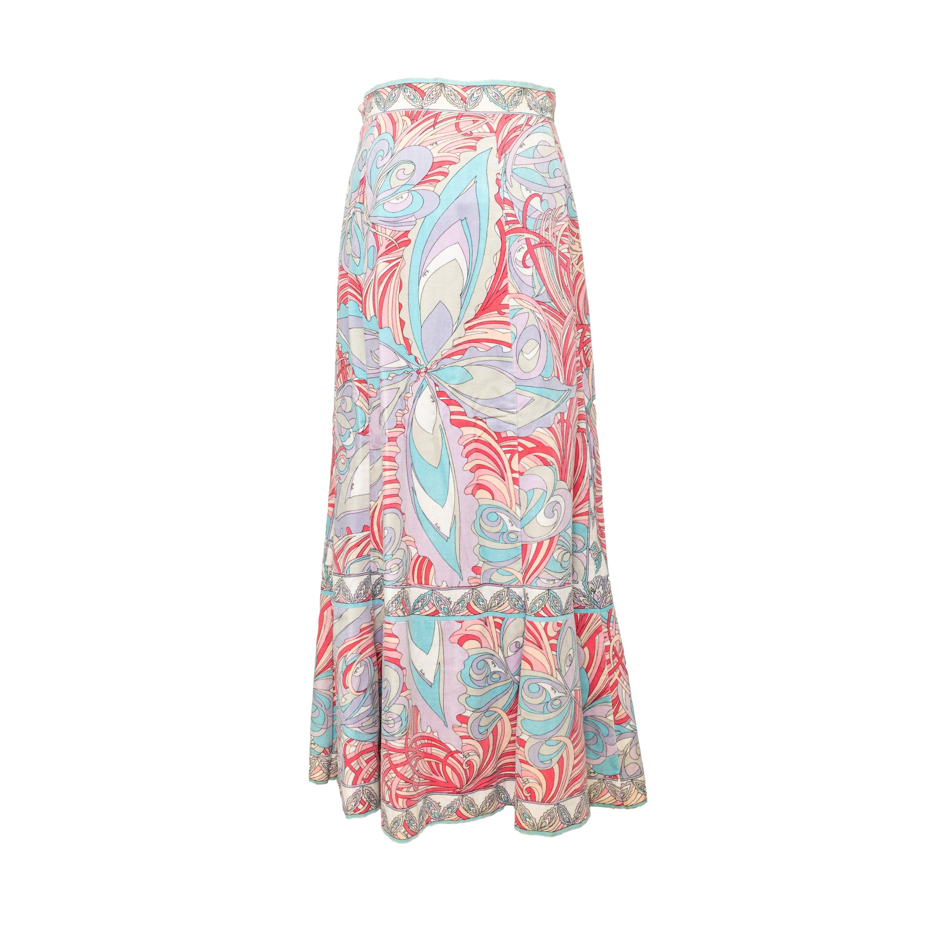 Gray Emillio Pucci Long Skirt - '90s For Sale