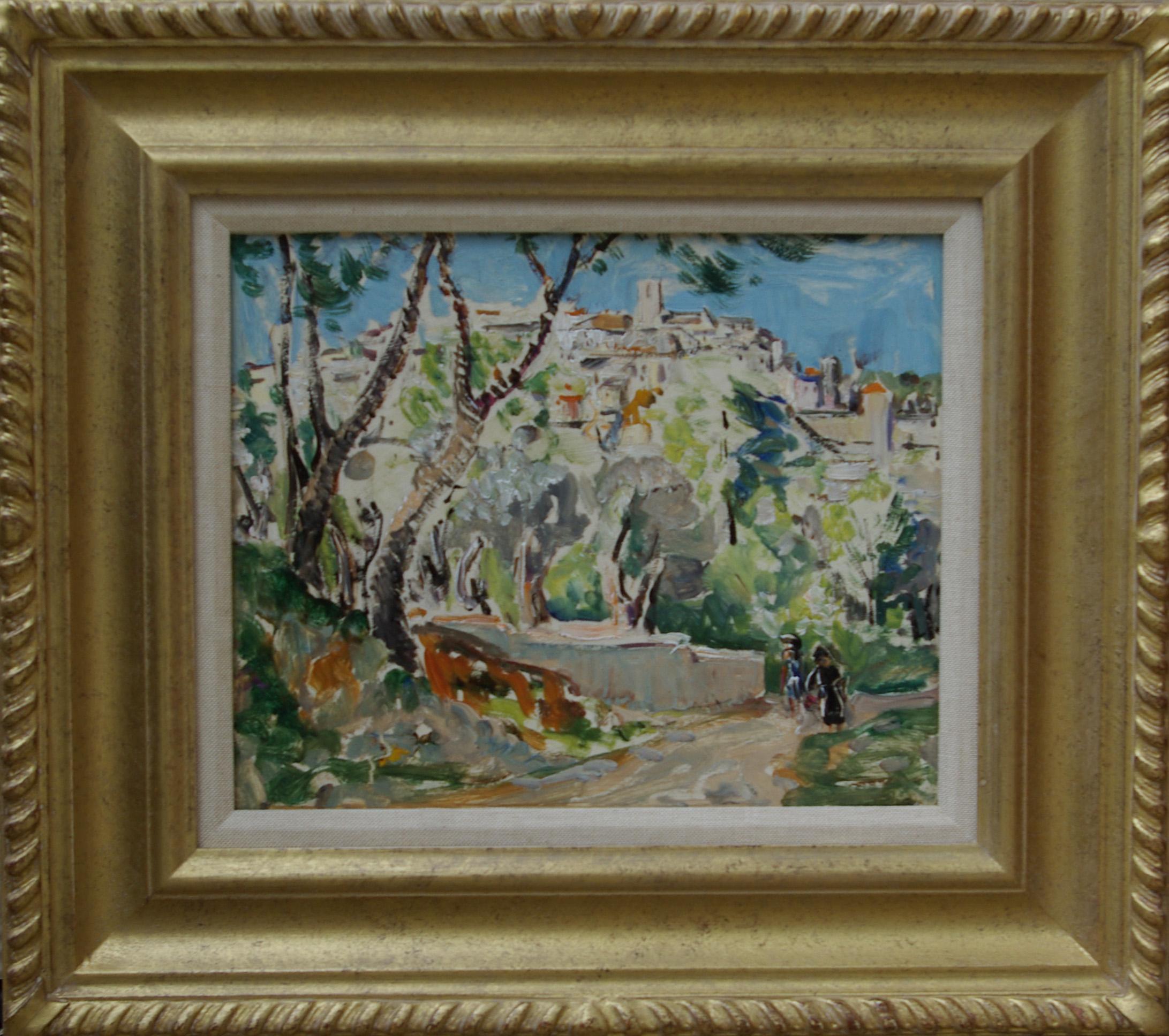 Emily Beatrice Bland Landscape Painting - Road to Biot, Provence, France