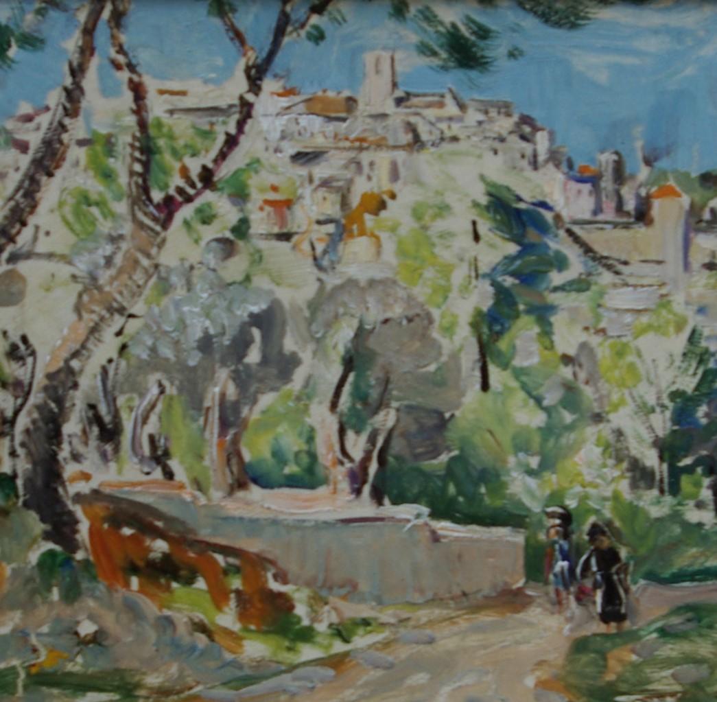 Route de Biot, Provence, France - Painting de Emily Beatrice Bland