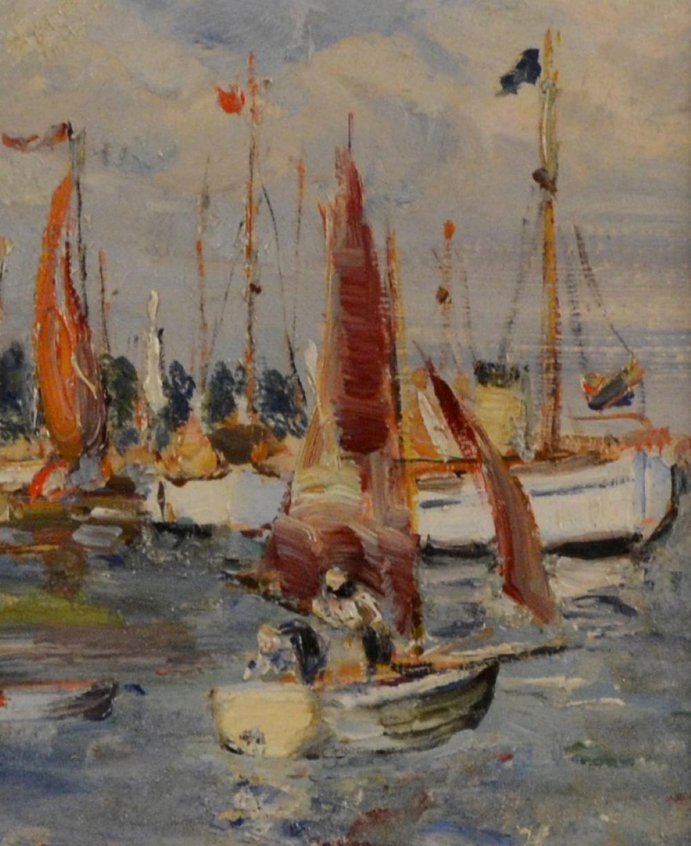 Segelboote  (Impressionismus), Painting, von Emily Beatrice Bland