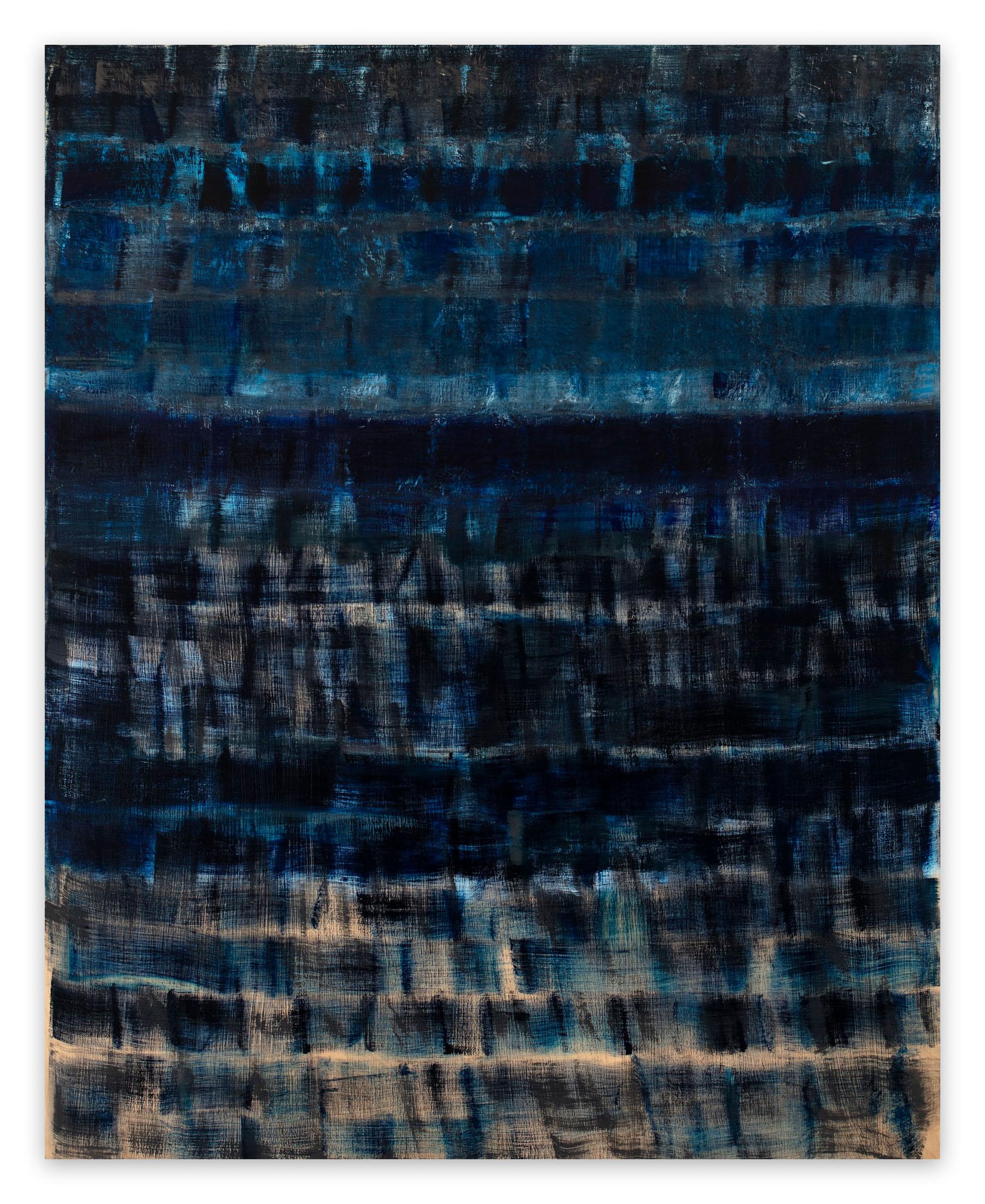 Abstract Painting di Emily Berger - Blu su blu (pittura astratta)