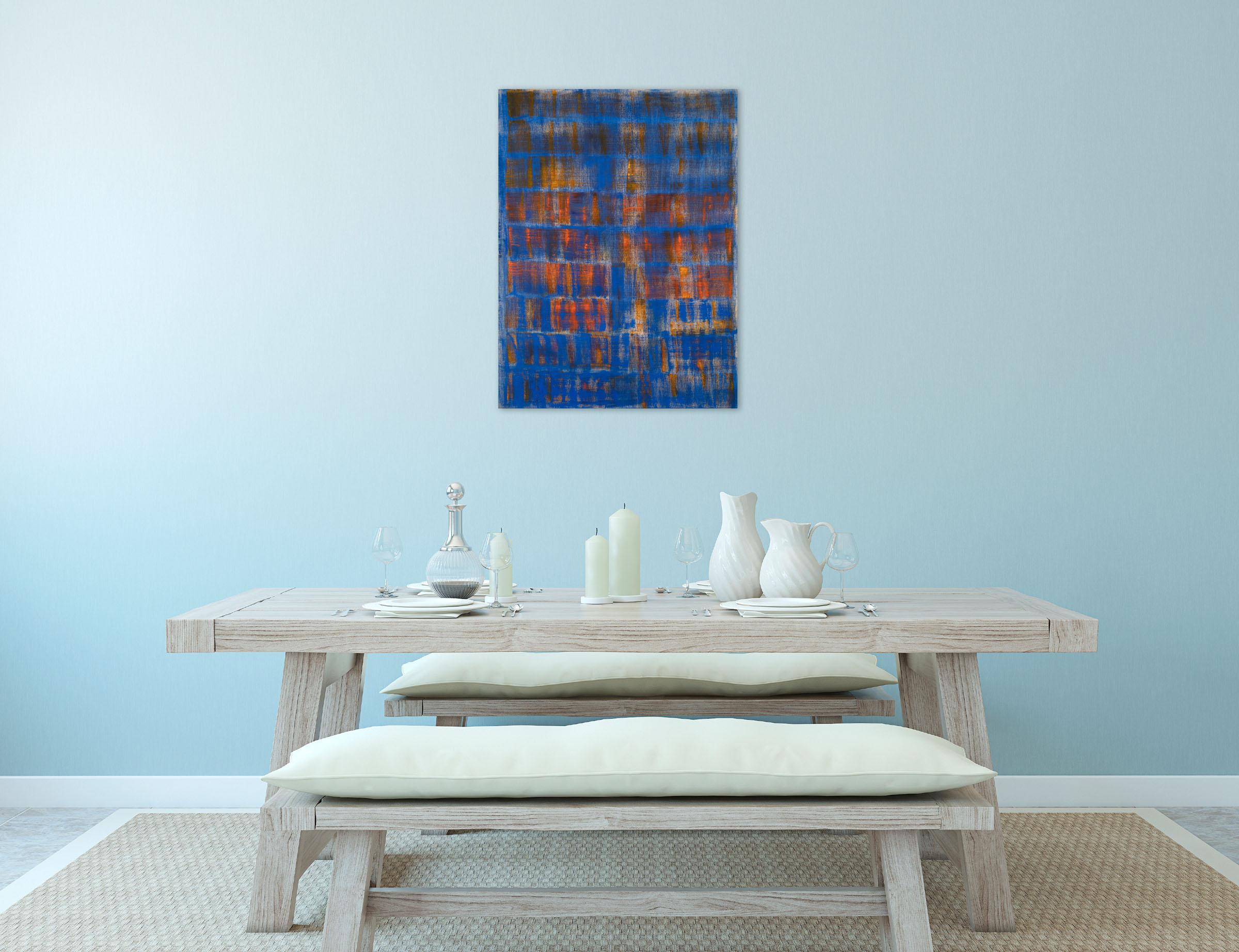 Fire and Ice (Abstract painting) - Painting by Emily Berger