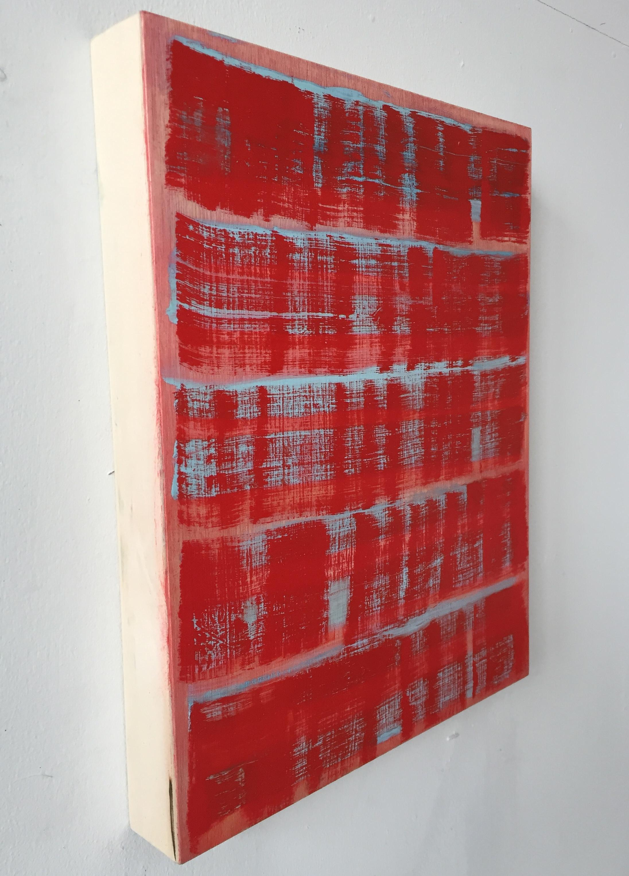 Colpisci (Pittura astratta)

Olio su pannello di legno - Senza cornice.

Stende la pittura in modo gestuale e orizzontale da sinistra a destra, impilando le bande orizzontali dall'alto verso il basso della superficie. Un gioco di colori