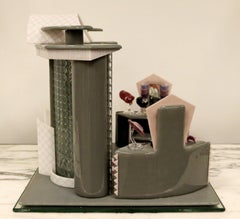 Emily Brock Millinery Sculpture moderne en verre