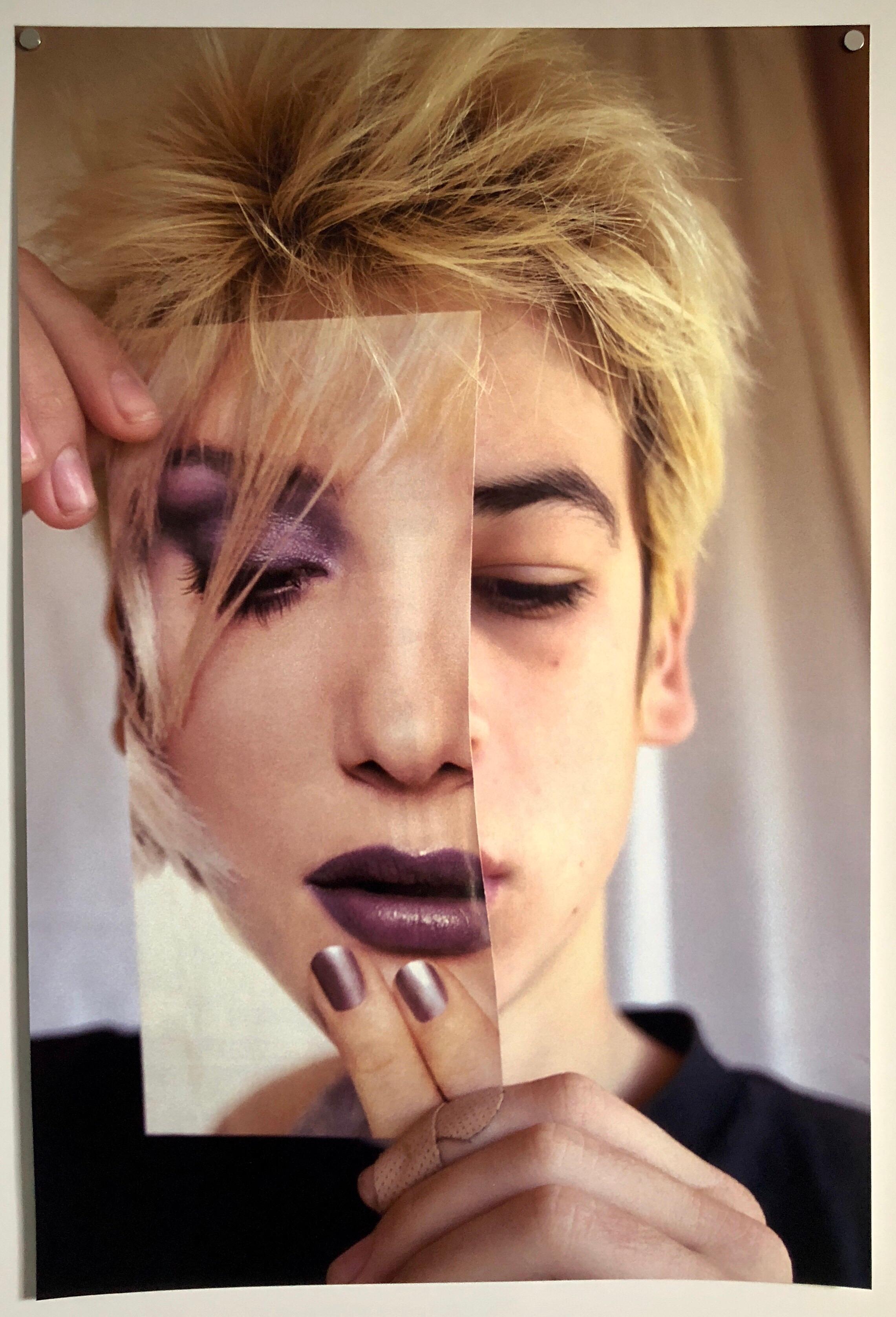 Das war vom Muse X Verlag. Es kam in einer Plastiktüte signiert Emily Cheng. (die Plastiktüte ist nicht enthalten) Es ist auf Fuji Kristall-Fotopapier. Es zeigt zwei asiatische Gesichter in kubistischer, gebrochener Form, wobei eine Frau (oder ein