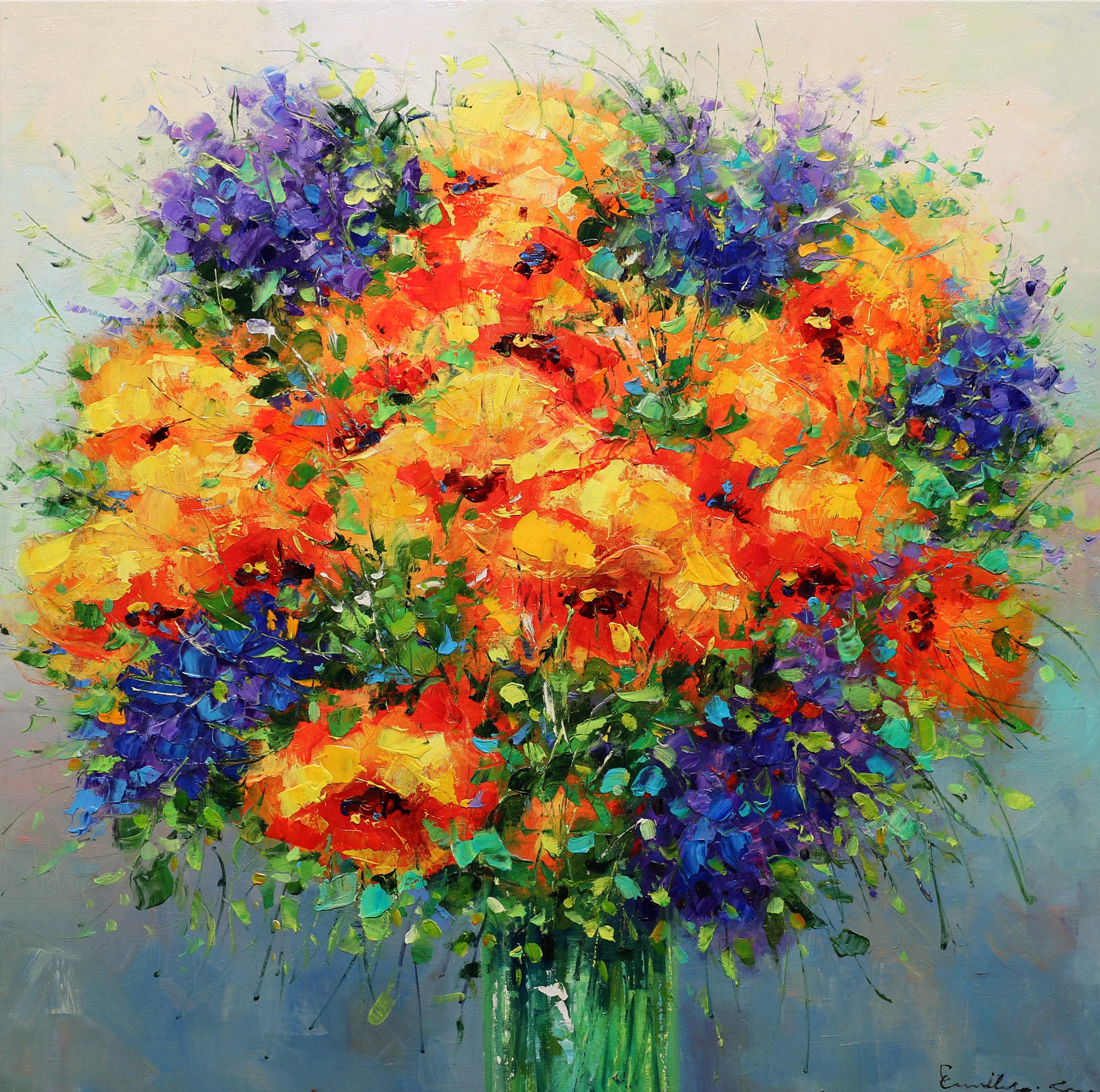 Still-Life Painting de Emily Cho - Ranúnculo sorpresa