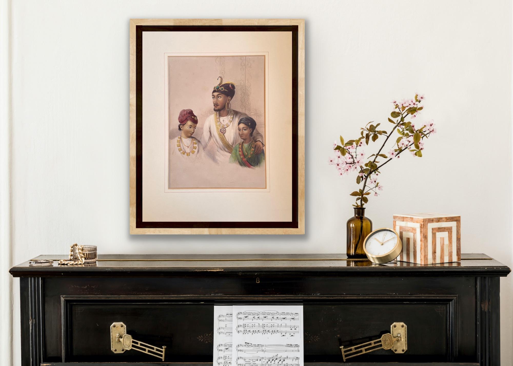 19th Century Hand coloured Rare Lithograph, India, Emily Eden, Raja Nahun & Sons 10