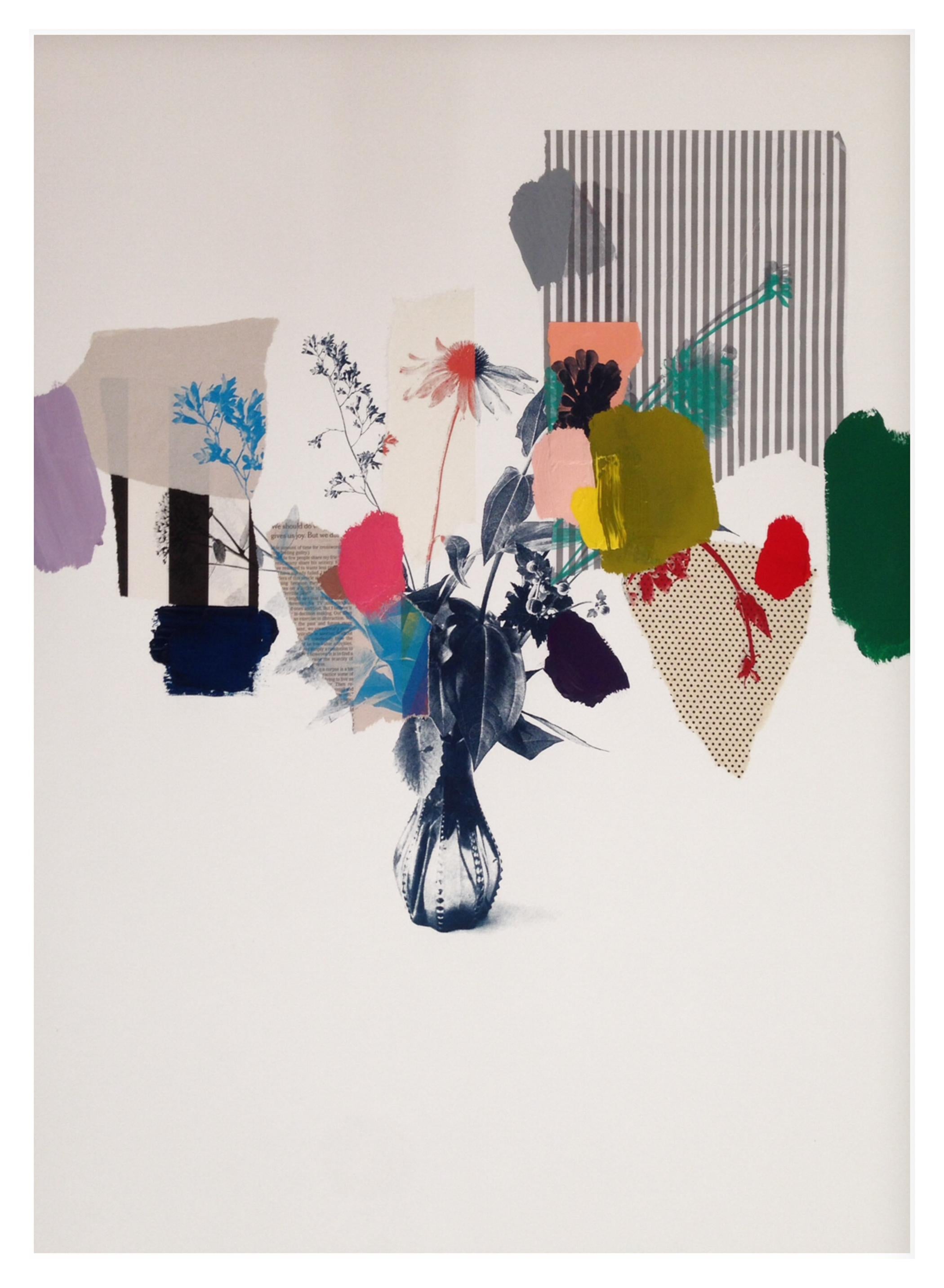 Paper Bouquet III - Mixed Media Art by Emily Filler
