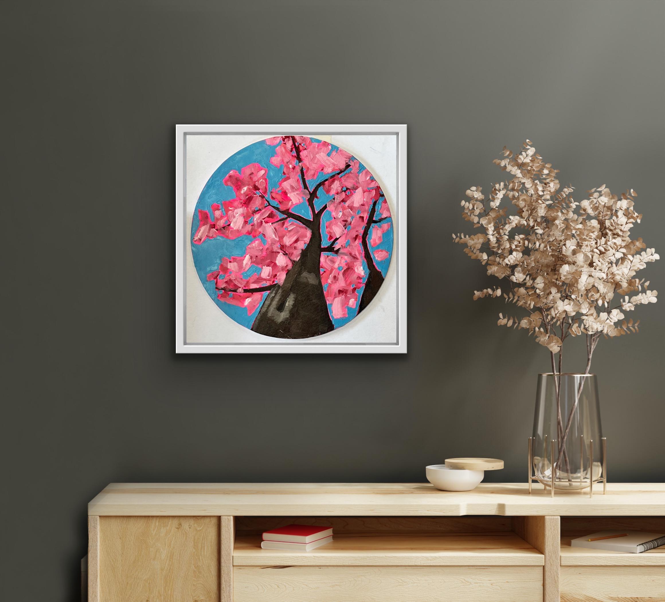 Emily Finch, Looking Up through Cherry Blossom to Reflect, Mental Health Art For Sale 1
