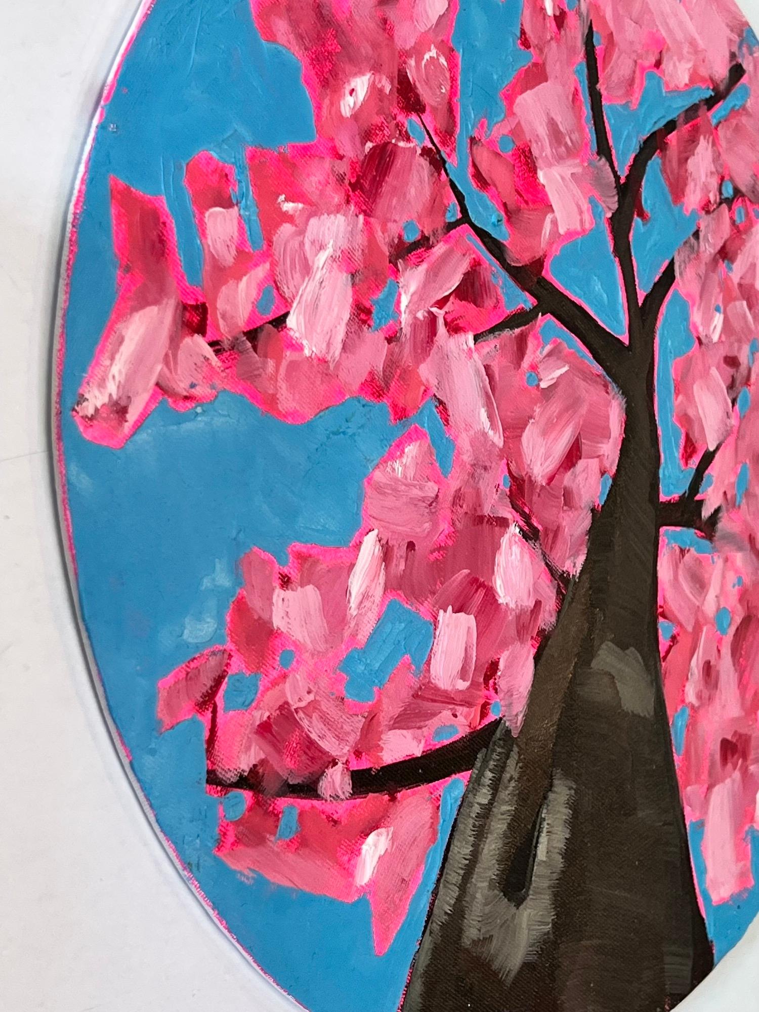 Emily Finch, Looking Up through Cherry Blossom to Reflect, Kunst der geistigen Gesundheit im Angebot 2