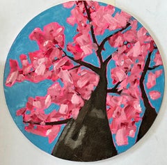 Emily Finch, Looking Up through Cherry Blossom to Reflect, Mental Health Art